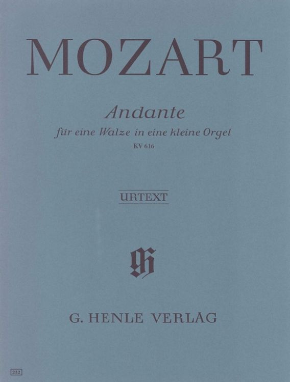Produktbild: Wolfgang Amadeus Mozart - Andante F-dur KV 616 für eine Walze in eine kleine Orgel
