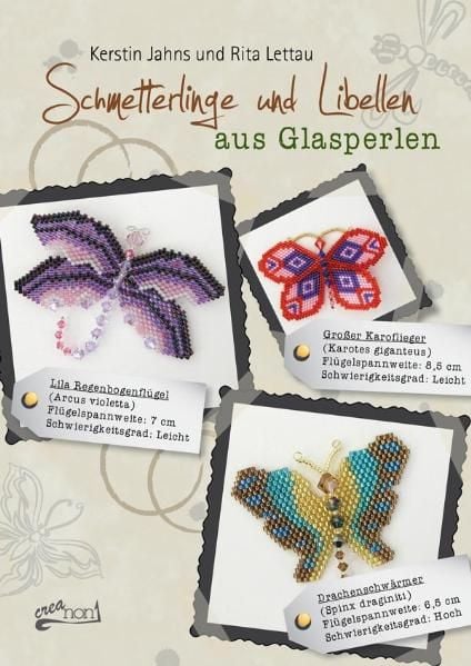 Produktbild: Schmetterlinge und Libellen aus Glasperlen