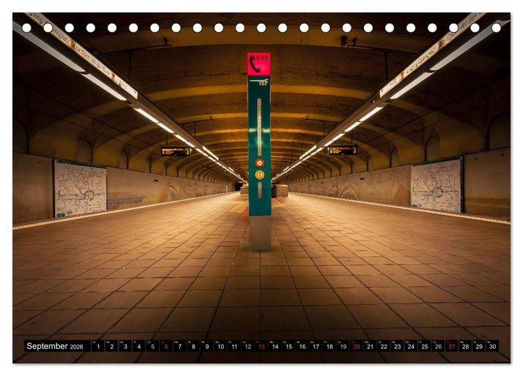 Produktbild: Frankfurt - mit der U-Bahn erfahren (Tischkalender 2026 DIN A5 quer), CALVENDO Monatskalender