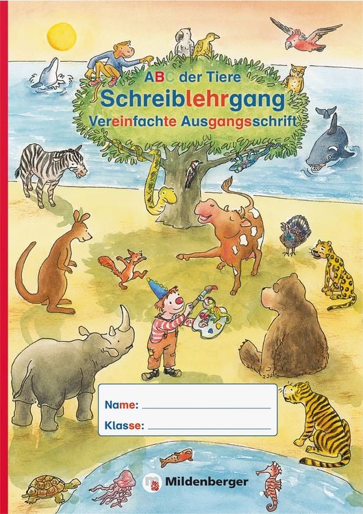 ABC der Tiere 1 - Arbeitsheft Druckschrift, Teil A und B