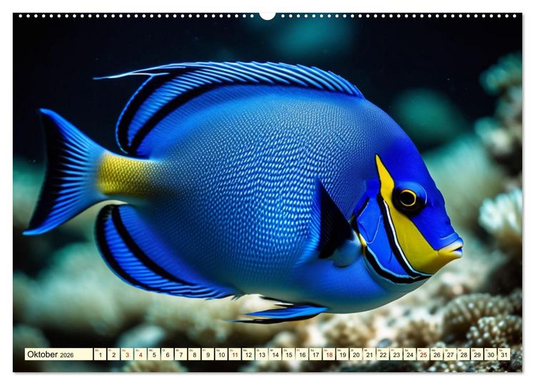 Produktbild: Faszinierende Fische (hochwertiger Premium Wandkalender 2026 DIN A2 quer), Kunstdruck in Hochglanz