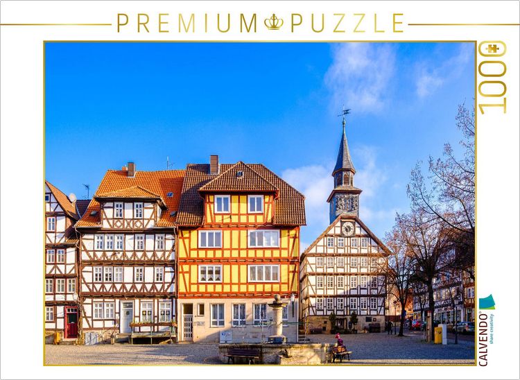 Produktbild: CALVENDO Puzzle Allendorf, Marktplatz mit historischem Rathaus | 1000 Teile Lege-Gr&ouml;&szlig;e 64x48cm Foto-Puzzle f&uuml;r gl&uuml;ckliche Stunden