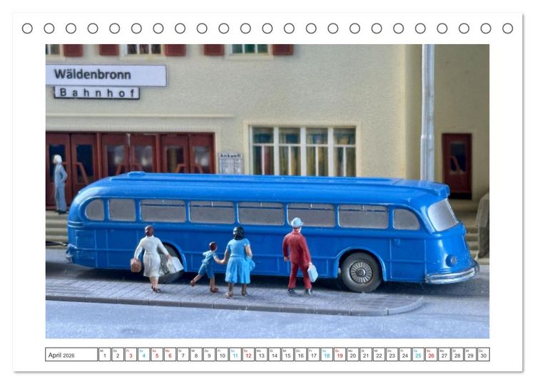 Produktbild: Wirtschaftswunder en miniature (Tischkalender 2026 DIN A5 quer), CALVENDO Monatskalender