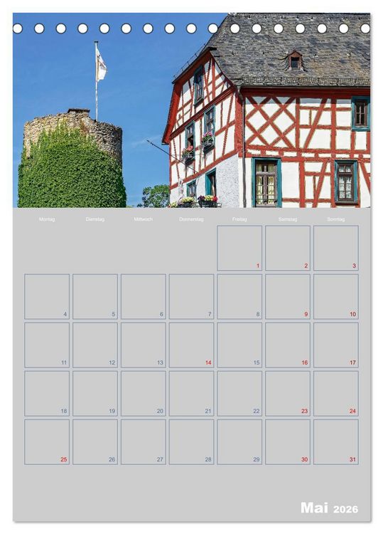 Produktbild: ELTVILLE &ndash; Wein-, Sekt- und Rosenstadt am Rhein (Tischkalender 2026 DIN A5 hoch), CALVENDO Monatskalender