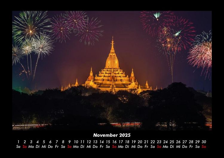 Produktbild: Tempel 2025 Fotokalender DIN A3