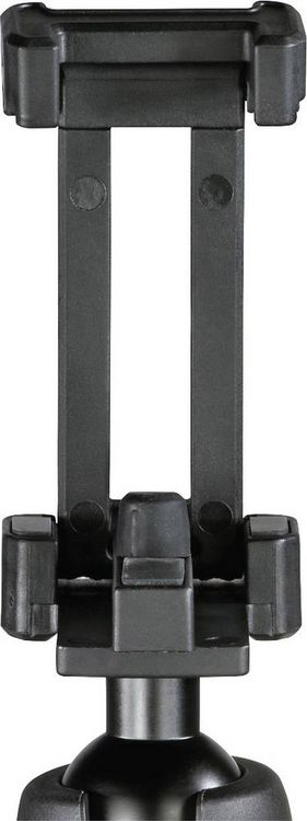 Produktbild: Hama Solid Tischstativ 1/4 Zoll Arbeitsh&ouml;he=16 - 19 cm Schwarz Kugelkopf, Wasserwaage, inkl. Smartphonehalter