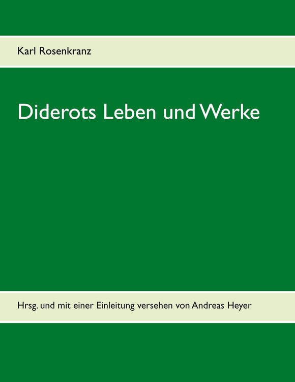 Produktbild: Diderots Leben und Werke