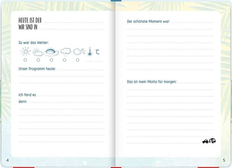 Produktbild: Reisetagebuch (Weltkarte)