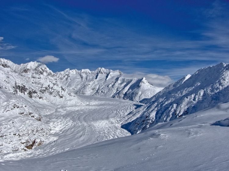 Produktbild: Ein Motiv aus dem Kalender Der Grosse Aletschgletscher ist der fl&auml;chenm&auml;ssig gr&ouml;sste und l&auml;ngste Gletscher der Alpen. (Puzzle)