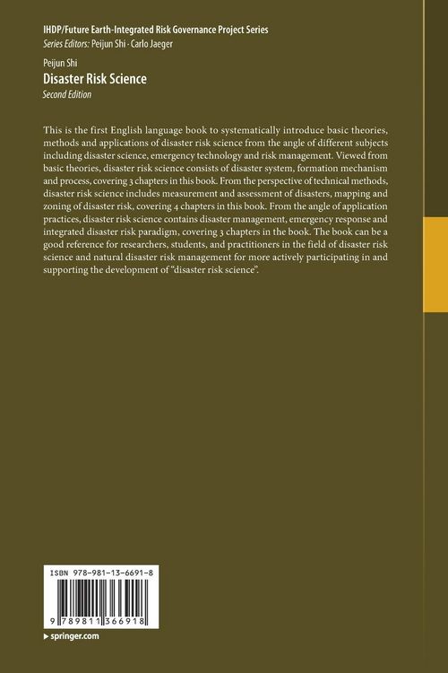 Produktbild: Disaster Risk Science