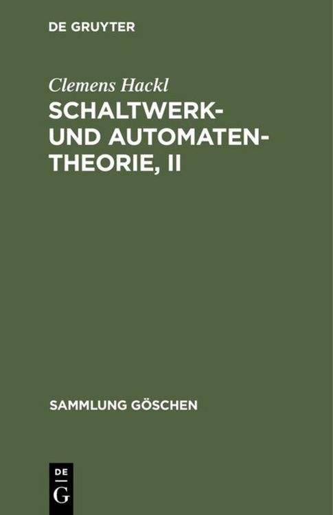 Produktbild: Schaltwerk- und Automatentheorie, II