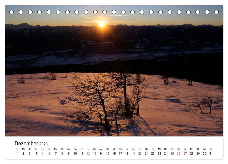 Produktbild: Unbekanntes K&auml;rnten (Tischkalender 2026 DIN A5 quer), CALVENDO Monatskalender