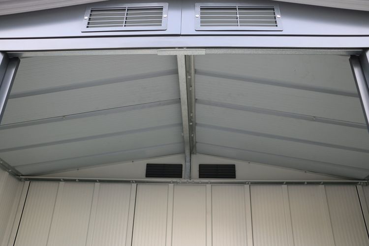 Produktbild: Metall Ger&auml;tehaus 202x123 Gartenhaus Schiebet&uuml;r