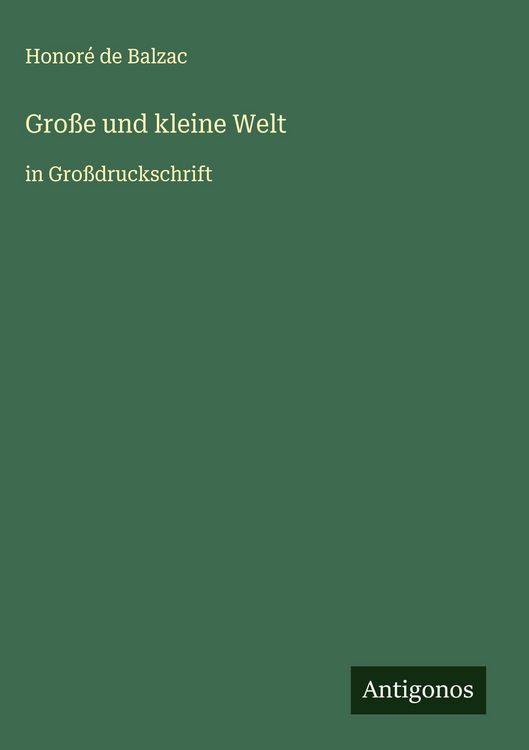 Produktbild: Gro&szlig;e und kleine Welt