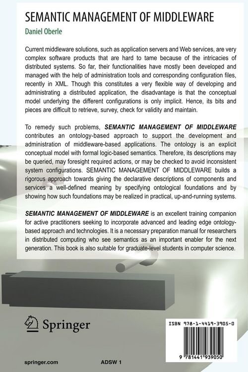 Produktbild: Semantic Management of Middleware