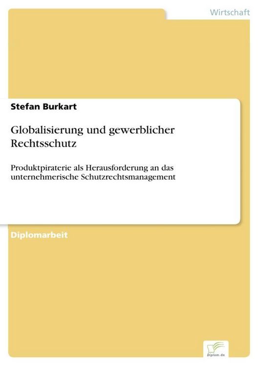 Produktbild: Globalisierung und gewerblicher Rechtsschutz