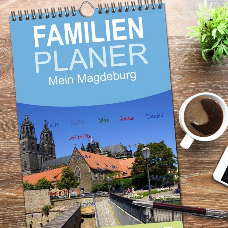 Produktbild: Familienplaner 2026 - Mein Magdeburg 2026 mit 5 Spalten (Wandkalender, 21 x 45 cm) CALVENDO