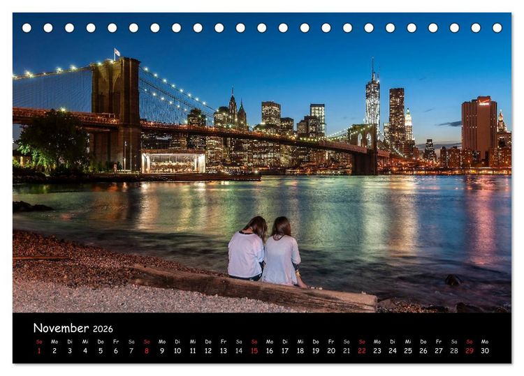 Produktbild: New York (Tischkalender 2026 DIN A5 quer), CALVENDO Monatskalender