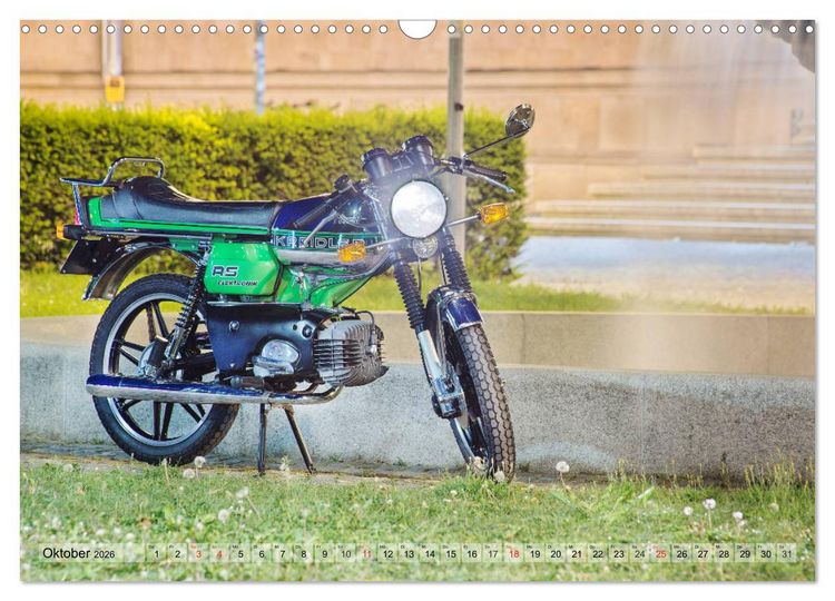 Produktbild: Oldtimer Mopeds - fotografiert von Michael Allmaier (Wandkalender 2026 DIN A3 quer), CALVENDO Monatskalender