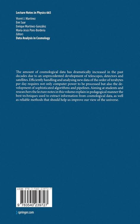 Produktbild: Data Analysis in Cosmology