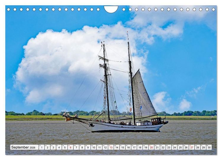 Produktbild: Windjammertreffen - Segelschiffe zu Gast in Bremerhaven (Wandkalender 2026 DIN A4 quer), CALVENDO Monatskalender