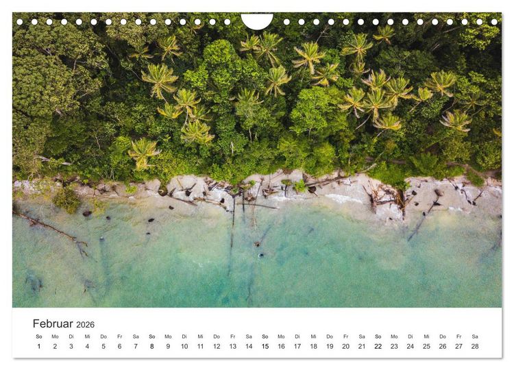 Produktbild: Costa Rica - exotische Tierwelt und unber&uuml;hrte Natur (Wandkalender 2026 DIN A4 quer), CALVENDO Monatskalender