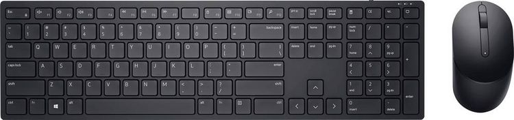 Produktbild: Dell Pro KM5221W Funk Tastatur, Maus-Set Deutsch, QWERTZ Schwarz