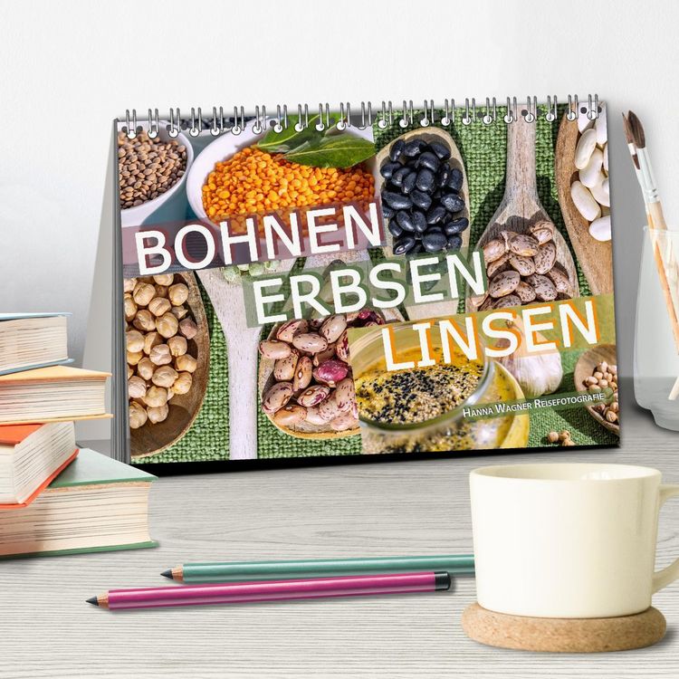 Produktbild: Bohnen Erbsen Linsen (Tischkalender 2026 DIN A5 quer), CALVENDO Monatskalender
