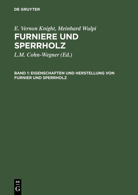 Produktbild: Eigenschaften und Herstellung von Furnier und Sperrholz
