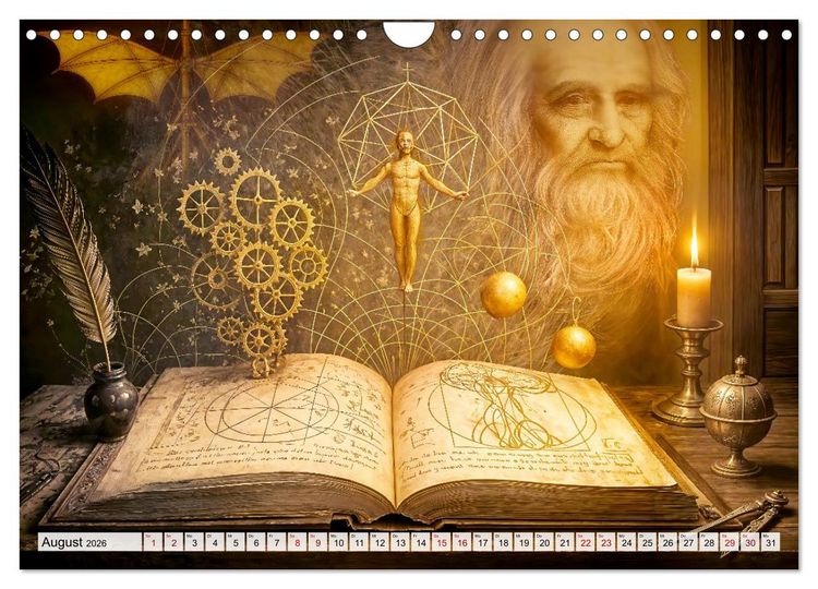 Produktbild: Magische Welt der B&uuml;cher - Fantastische Abenteuer zwischen den Seiten (Wandkalender 2026 DIN A4 quer), CALVENDO Monatskalender
