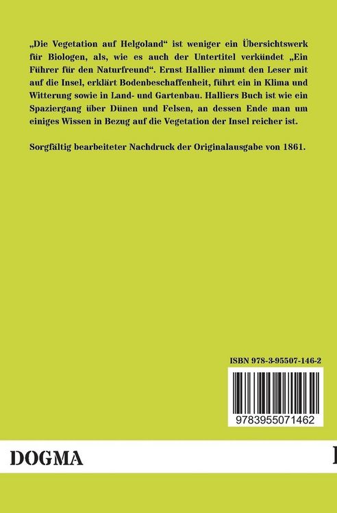 Produktbild: Die Vegetation auf Helgoland