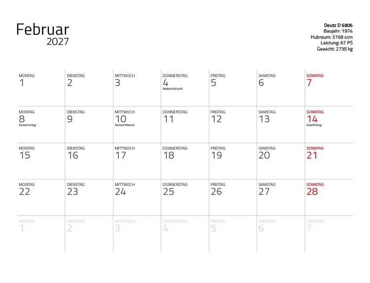 Produktbild: Traktor Klassiker 2027 &ndash; Eintragkalender