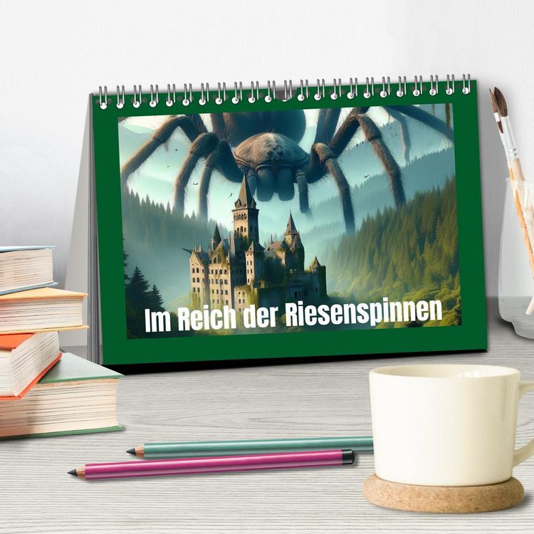 Produktbild: Im Reich der Riesenspinnen (Tischkalender 2026 DIN A5 quer), CALVENDO Monatskalender