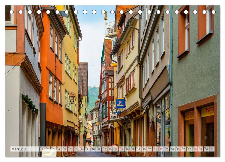 Produktbild: Wertheim Impressionen (Tischkalender 2026 DIN A5 quer), CALVENDO Monatskalender