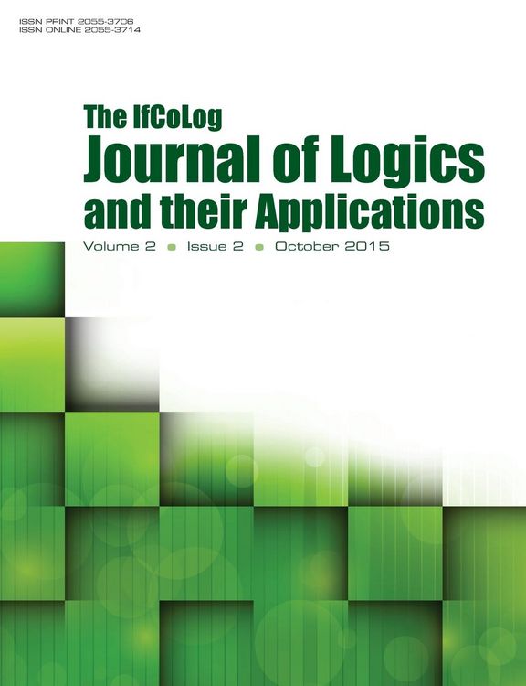 Produktbild: IfColog Journal of Logics and their Applications. Volume 2, number 2