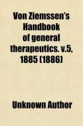 Produktbild: Von Ziemssen's Handbook of General Therapeutics (Volume 5)