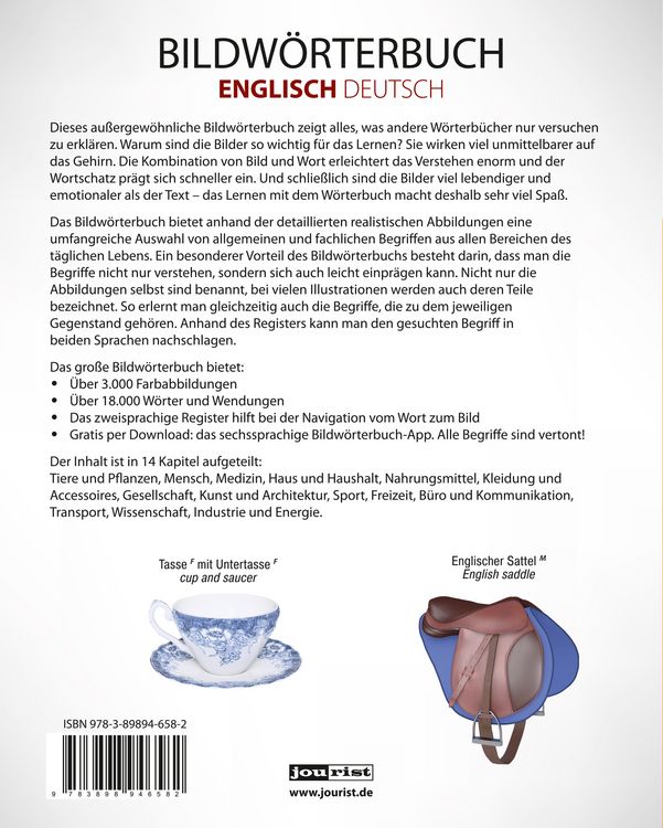 Produktbild: JOURIST Bildw&ouml;rterbuch Englisch-Deutsch: 18.000 W&ouml;rter und Wendungen