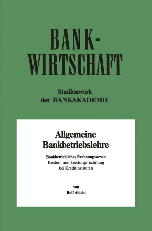 Produktbild: Bankbetriebliches Rechnungswesen