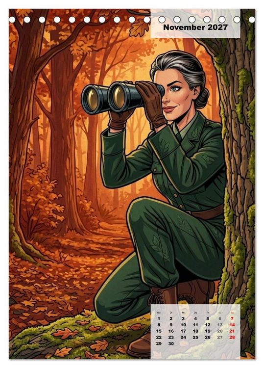 Produktbild: Uniform-Girls (Tischkalender 2027 DIN A5 hoch), CALVENDO Monatskalender