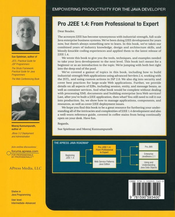 Produktbild: Pro J2EE 1.4: From Professional to Expert