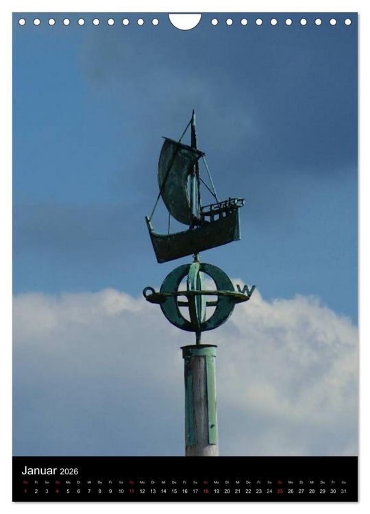 Produktbild: Bremerhaven an der Nordsee (Wandkalender 2026 DIN A4 hoch), CALVENDO Monatskalender