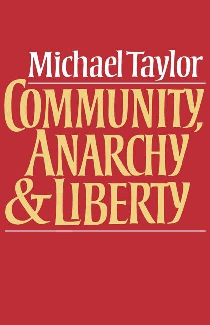 Produktbild: Community, Anarchy, and Liberty