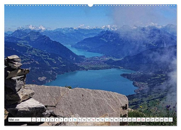 Produktbild: Gr&uuml;ezi . Landschaften in der Schweiz (Wandkalender 2026 DIN A2 quer), CALVENDO Monatskalender