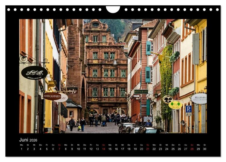 Produktbild: Heidelberg Views - Heidelberger Ansichten (Wandkalender 2026 DIN A4 quer), CALVENDO Monatskalender