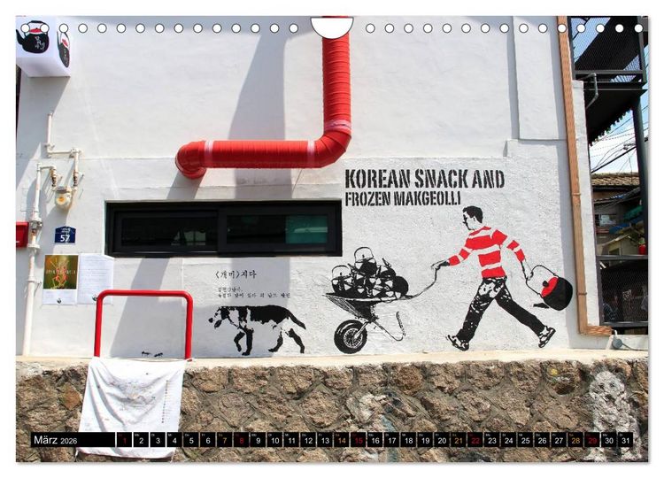 Produktbild: Street Art Seoul (Wandkalender 2026 DIN A4 quer), CALVENDO Monatskalender