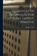 Produktbild: Quantitative Techniques for Plant Layout Analysis