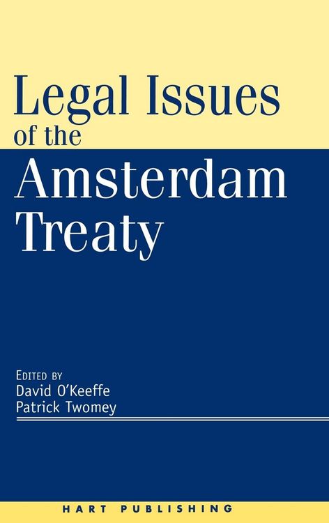 Produktbild: Legal Issues of the Amsterdam Treaty