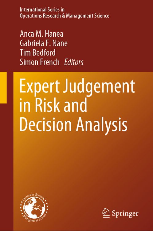 Produktbild: Expert Judgement in Risk and Decision Analysis