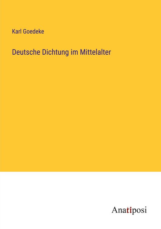 Produktbild: Deutsche Dichtung im Mittelalter
