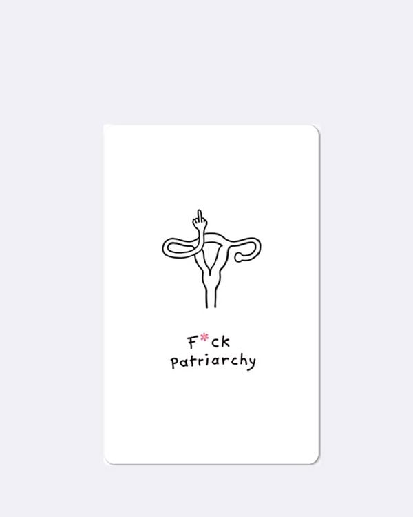 Produktbild: Lunacard Postkarte *F*ck patriarchy